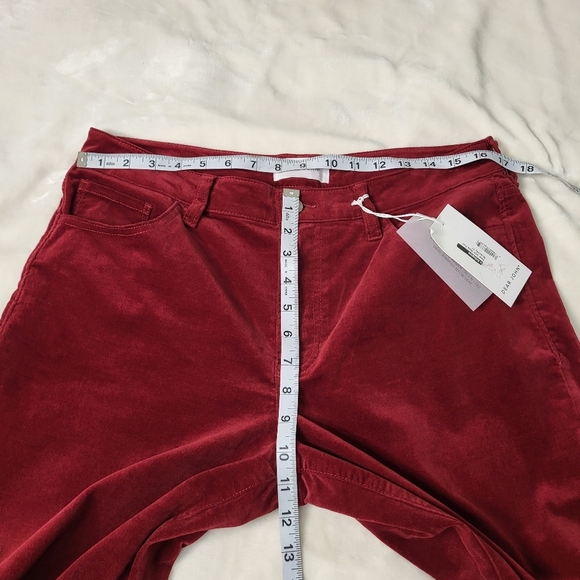 Dear John Rosa Flare Red Velvet Pants. Size 31 Waist - Picture 12 of 14